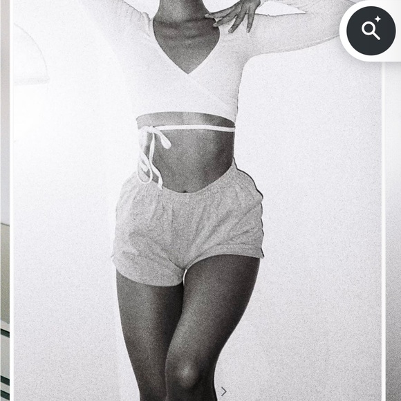 American Apparel White Wrap Top - Picture 4 of 9